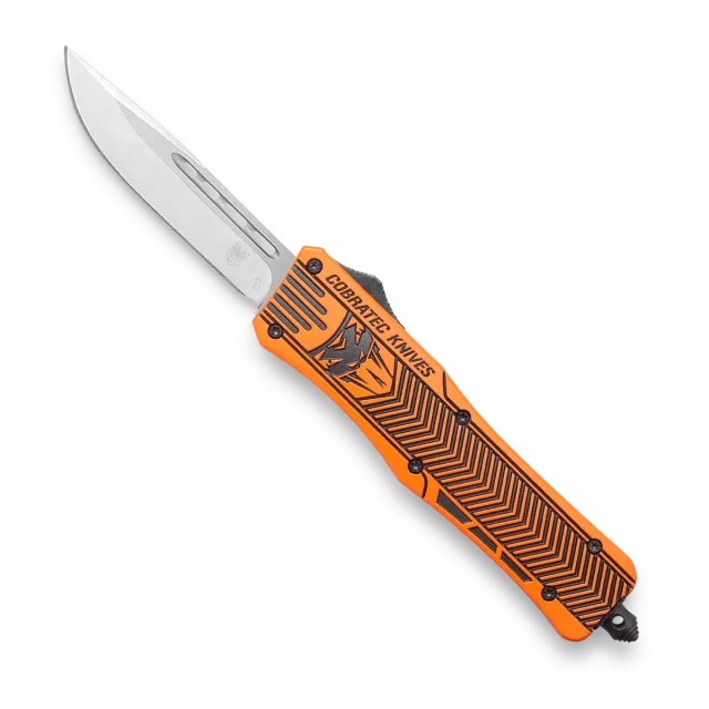 CobraTec CTK-1 Medium OTF-Messer Hunter Orange D2