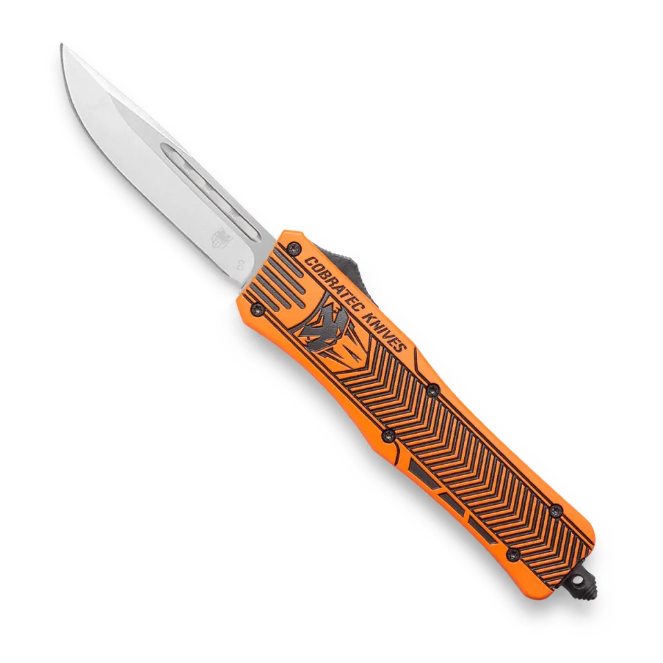 CobraTec CTK-1 Medium OTF-Messer Hunter Orange D2