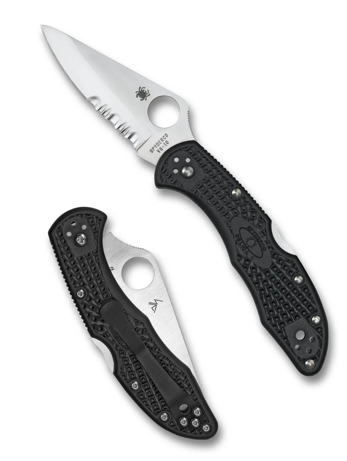 Spyderco Delica 4 Lightweight Taschenmesser Schwarz VG-10