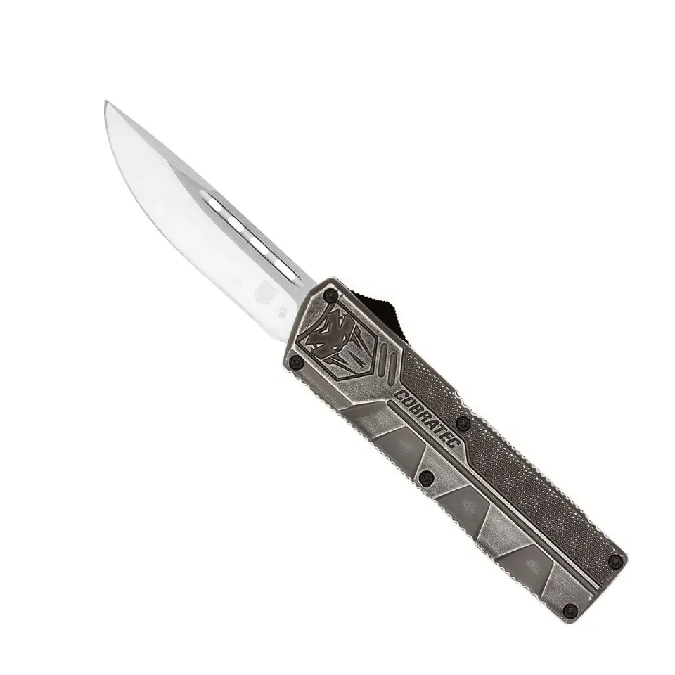 CobraTec Lightweight Stonewash OTF-Messer D2 8,3 cm
