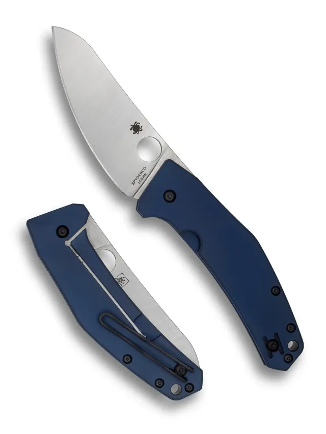 Spyderco SpydieChef Klappmesser Titan Blau LC200N