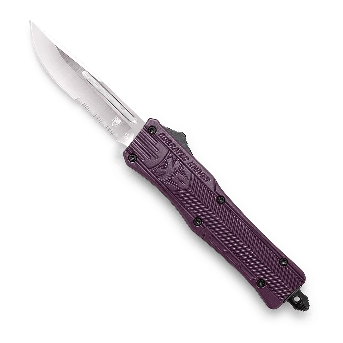 CobraTec CTK-1 Small OTF-Messer Plum Cerakote D2