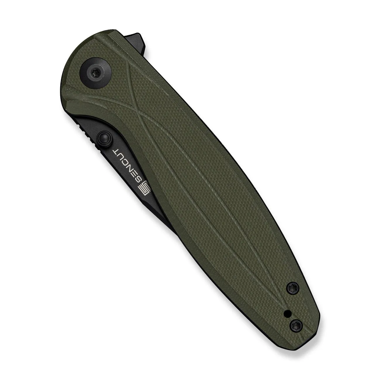 SENCUT Vyrce S25104-1 Taschenmesser OD Green D2 G10