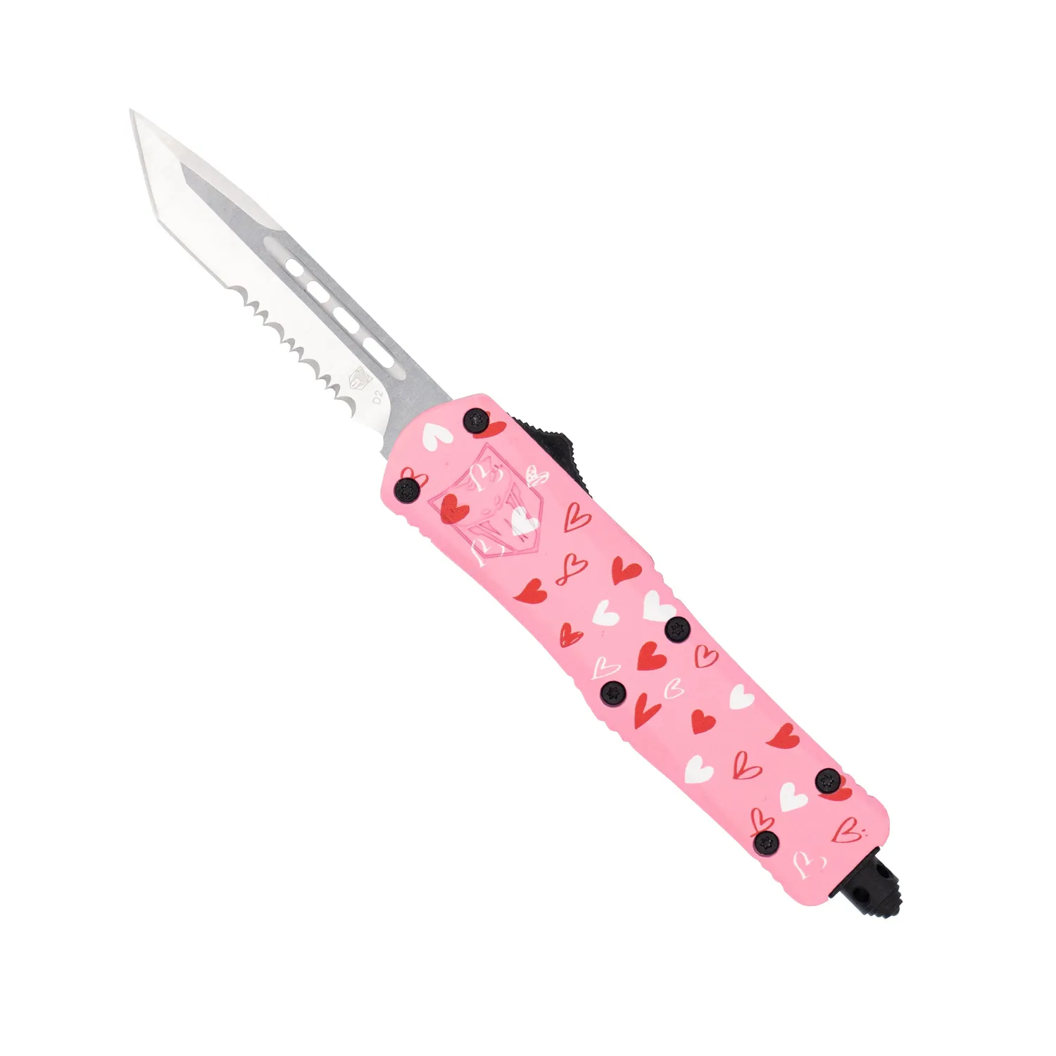 CobraTec FS-3 Small OTF-Messer Pink Love Warrior D2