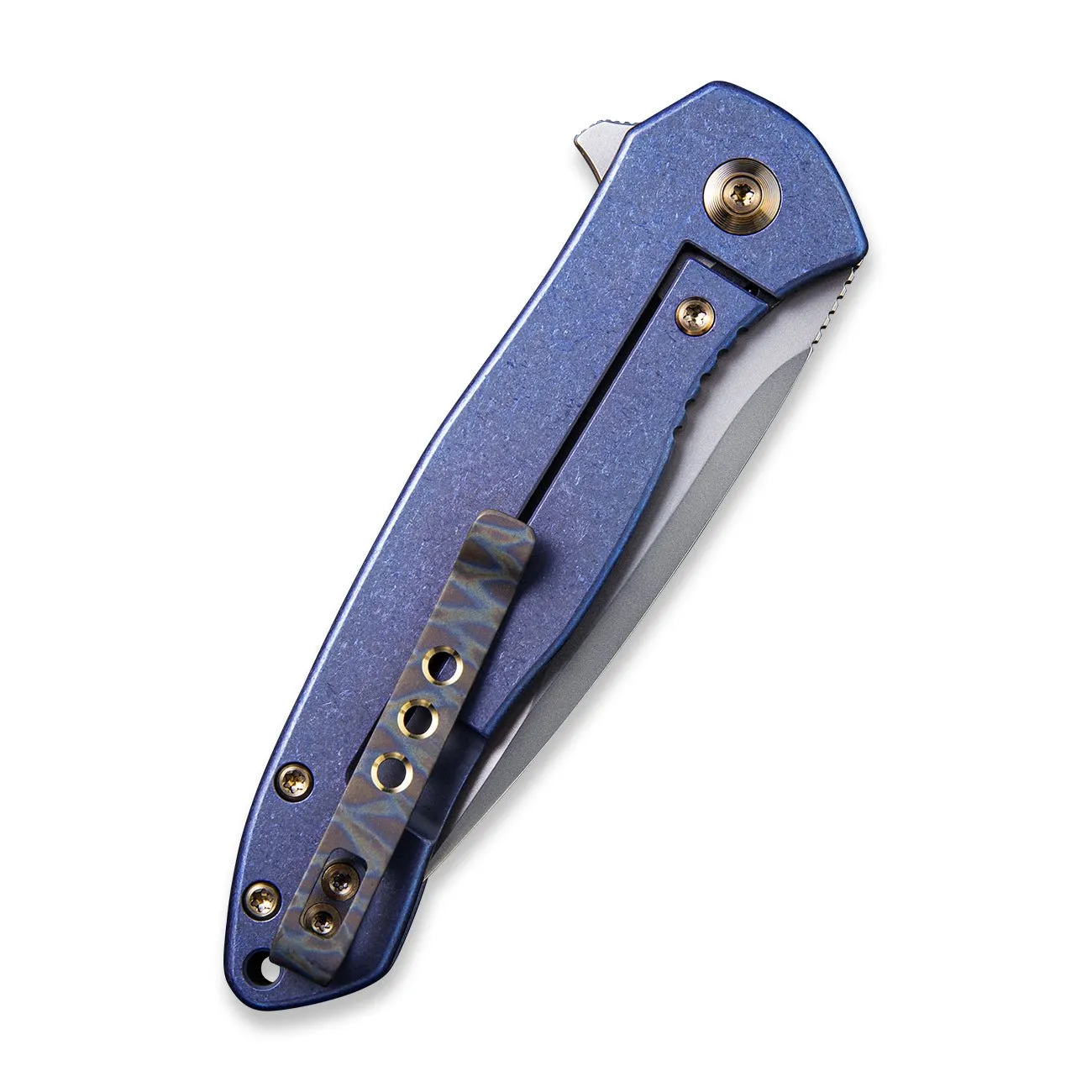 WeKnife Kitefin 2001F Klappmesser Titan Blau S35VN