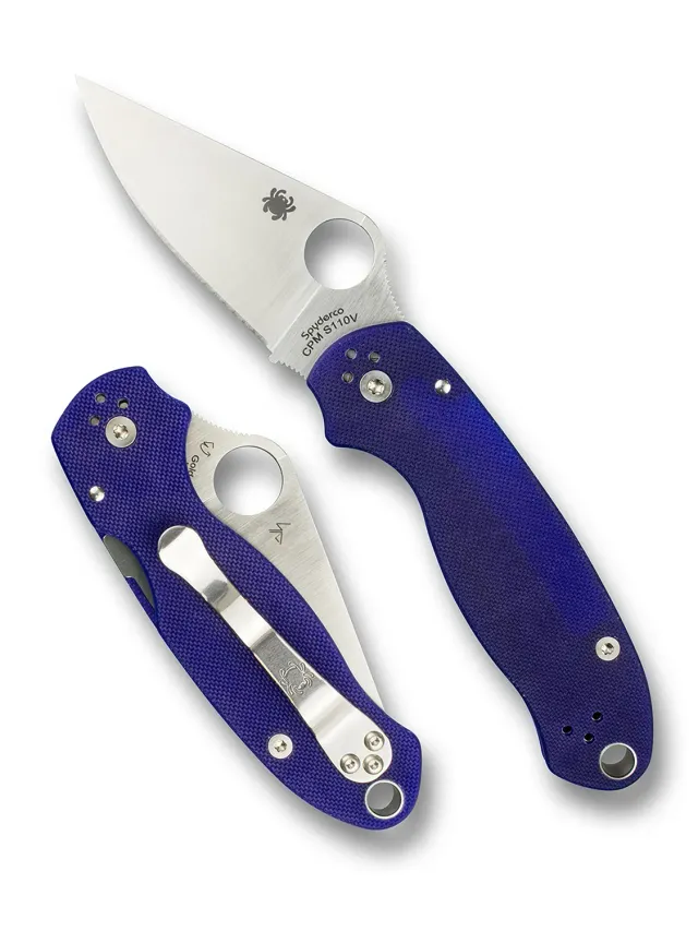 Spyderco Para 3 CPM S110V Klappmesser blau