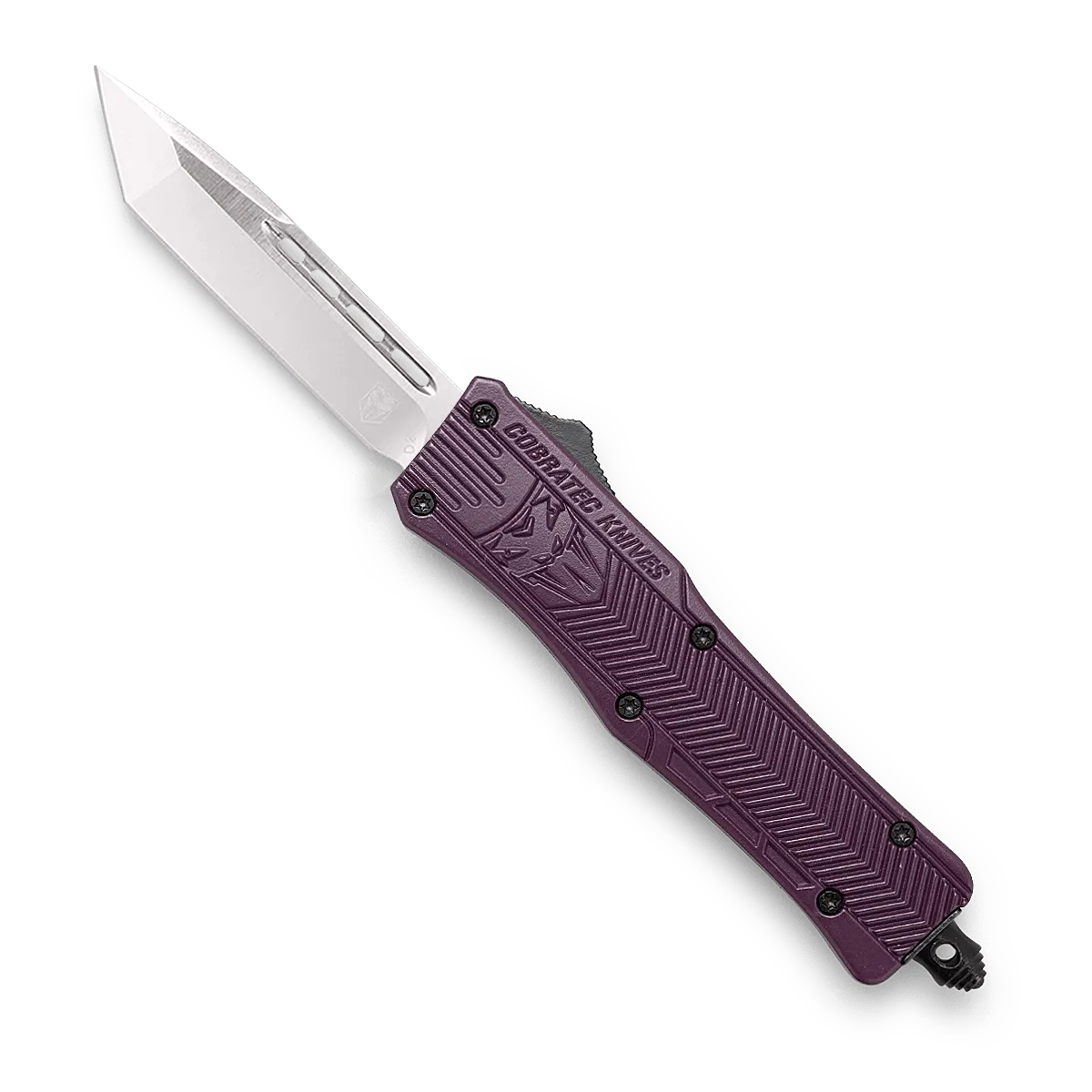 CobraTec CTK-1 Small OTF-Messer Plum Cerakote D2