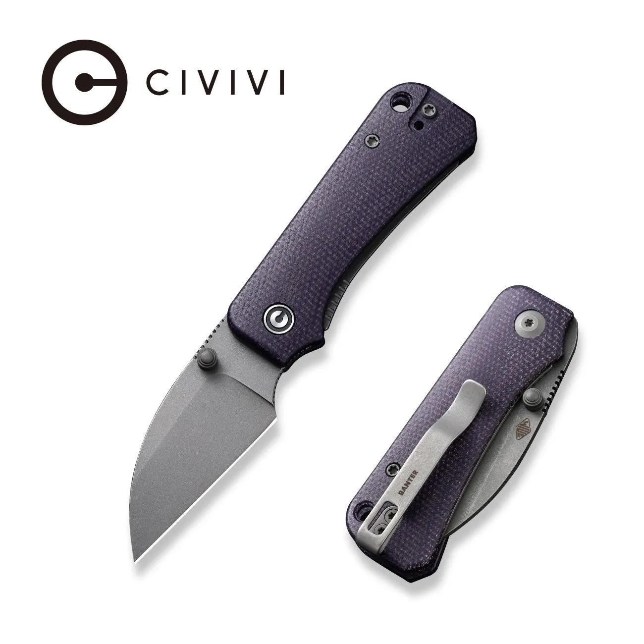 CIVIVI Baby Banter C19068SC-2 Klappmesser Nitro-V lila