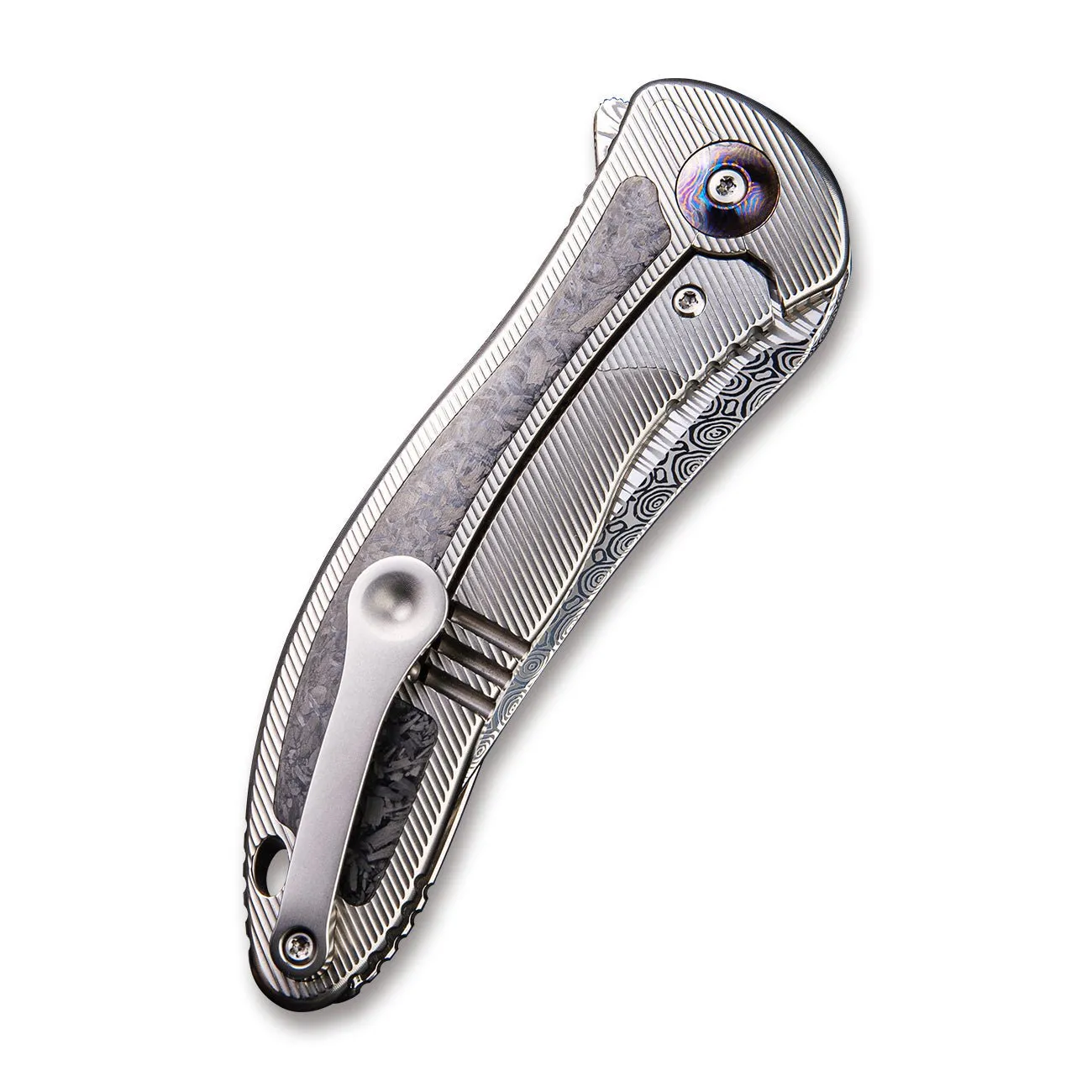 WeKnife Synergy2 912CF-DS1 Taschenmesser Damasteel