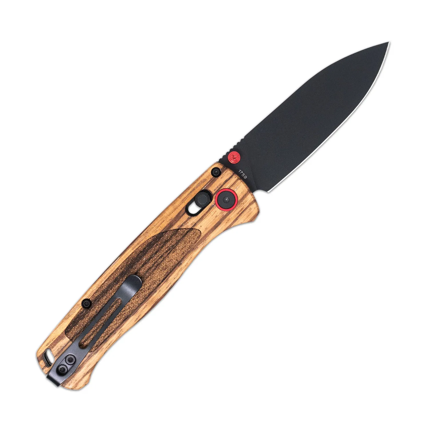 CobraTec Zebrawood Bar Lock Klappmesser D2 3" Holz