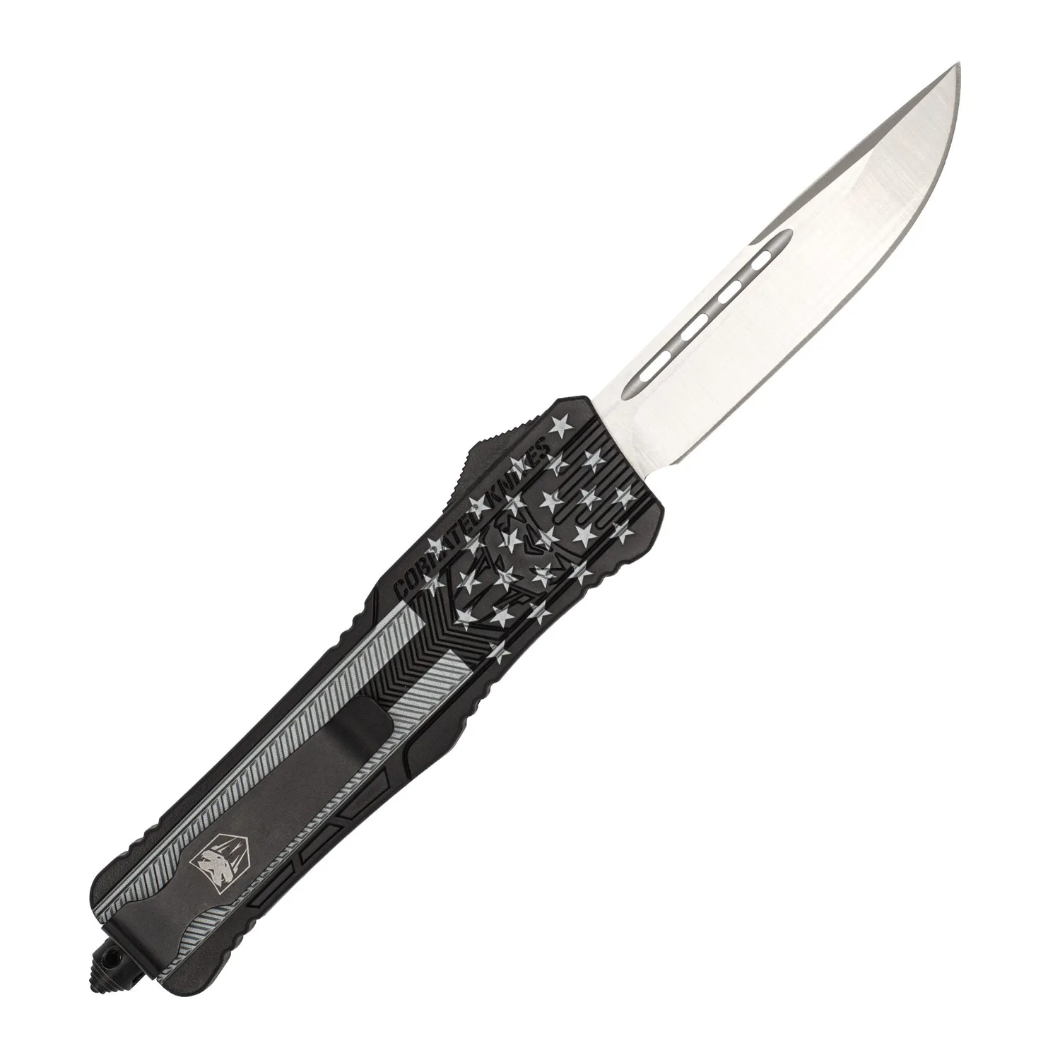 CobraTec CTK-1 Large OTF Messer Blackout American Flag