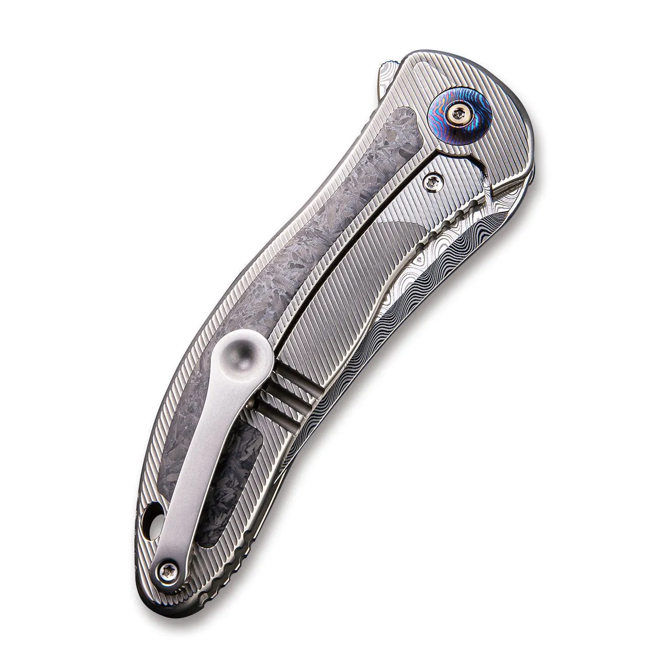 WeKnife Synergy2 912CF-DS1 Taschenmesser Damasteel