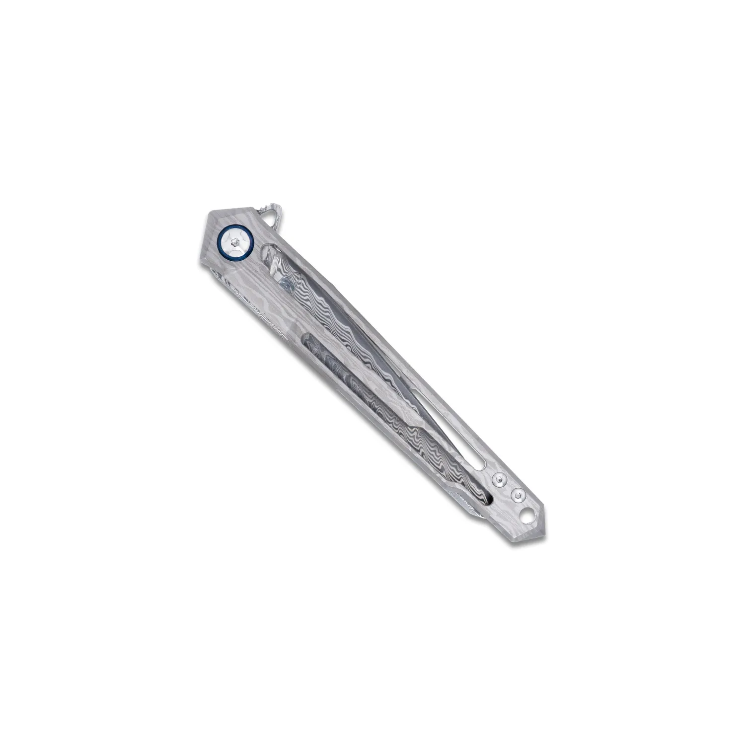 CobraTec Ghost Klappmesser Damast Titan