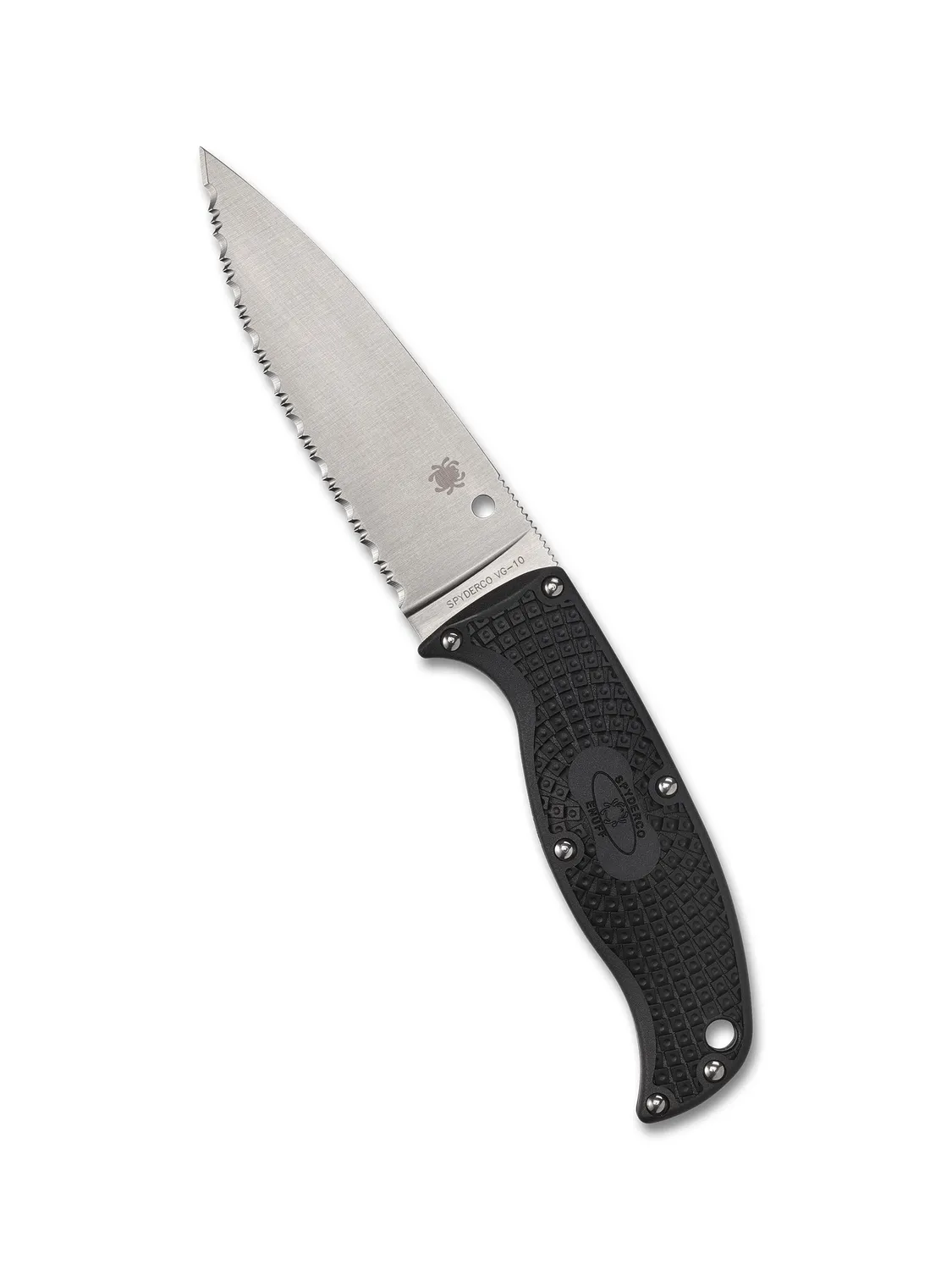 Spyderco Enuff 2 Feststehendes Messer VG-10 Glatt