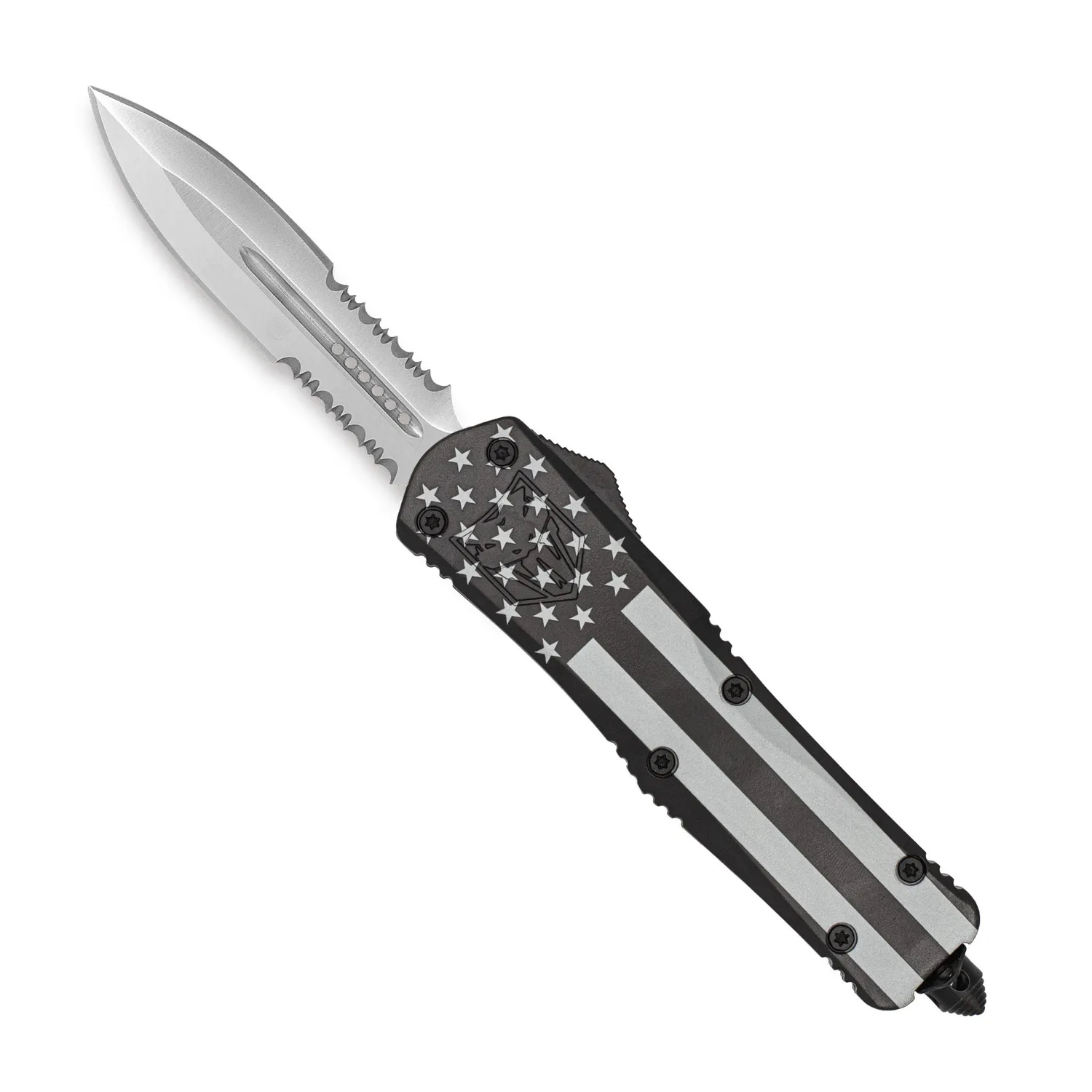 CobraTec FS-3 Large OTF-Messer Blackout Cerakote D2