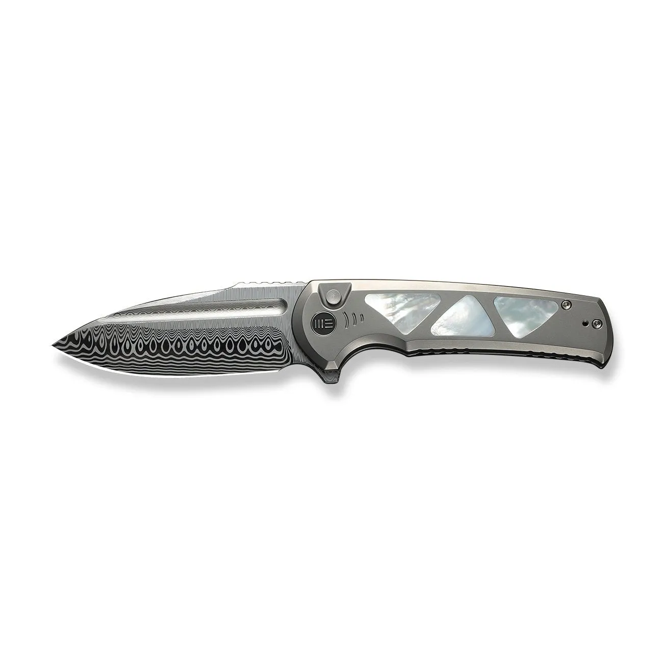 WeKnife Sylox WE24027-DS1 Taschenmesser Damasteel Perlmutt