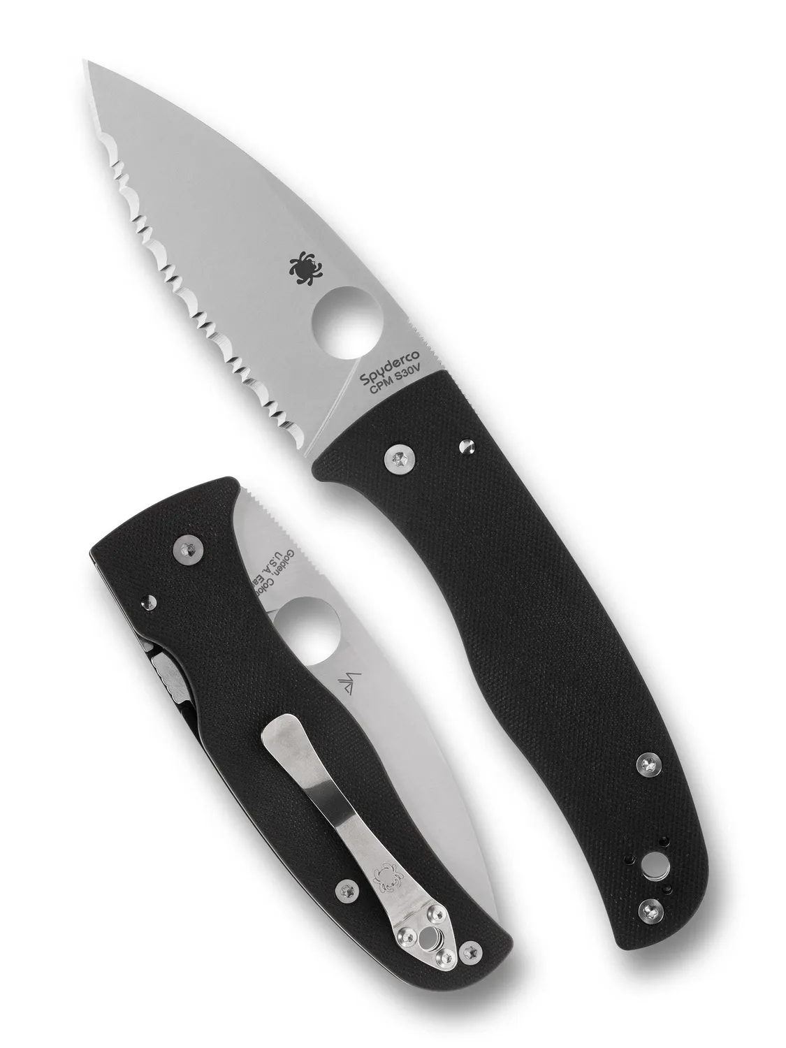 Spyderco Bodacious Klappmesser S30V glatt satiniert