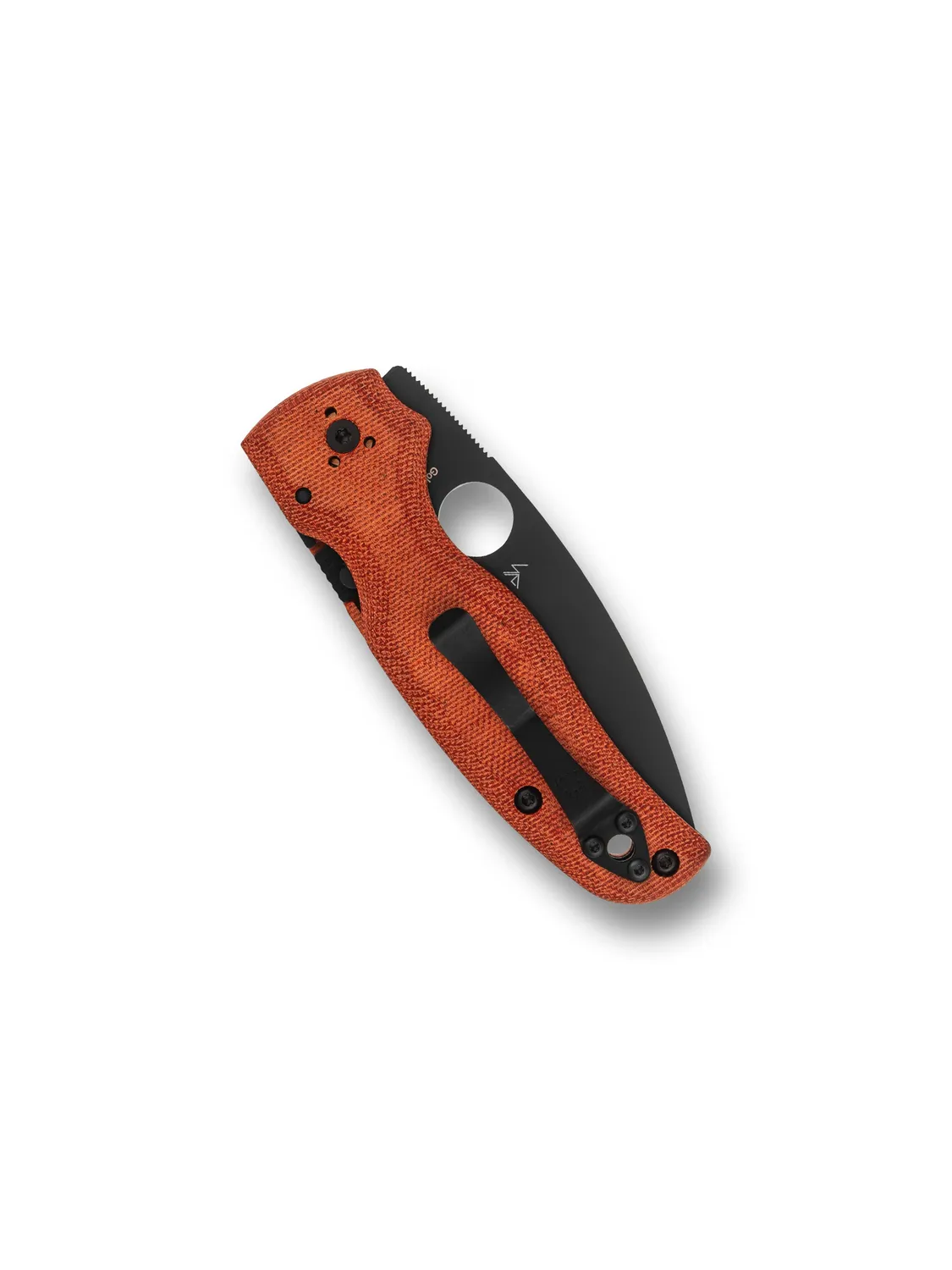 Spyderco Shaman Klappmesser M390 Micarta orange glatt