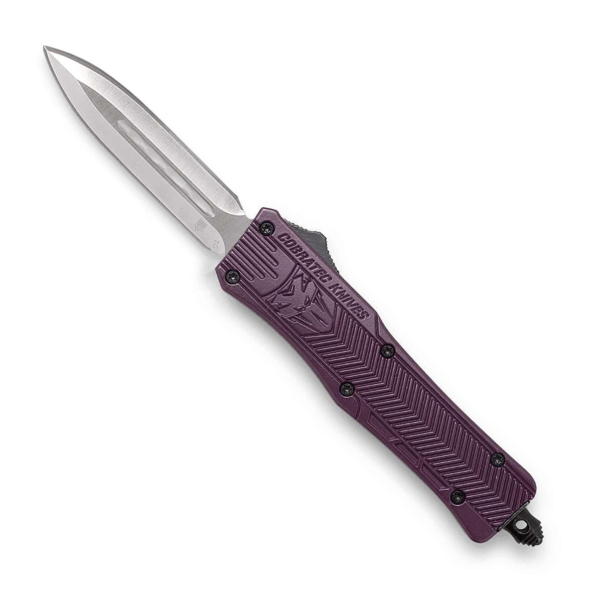 CobraTec CTK-1 Small OTF-Messer Plum Cerakote D2