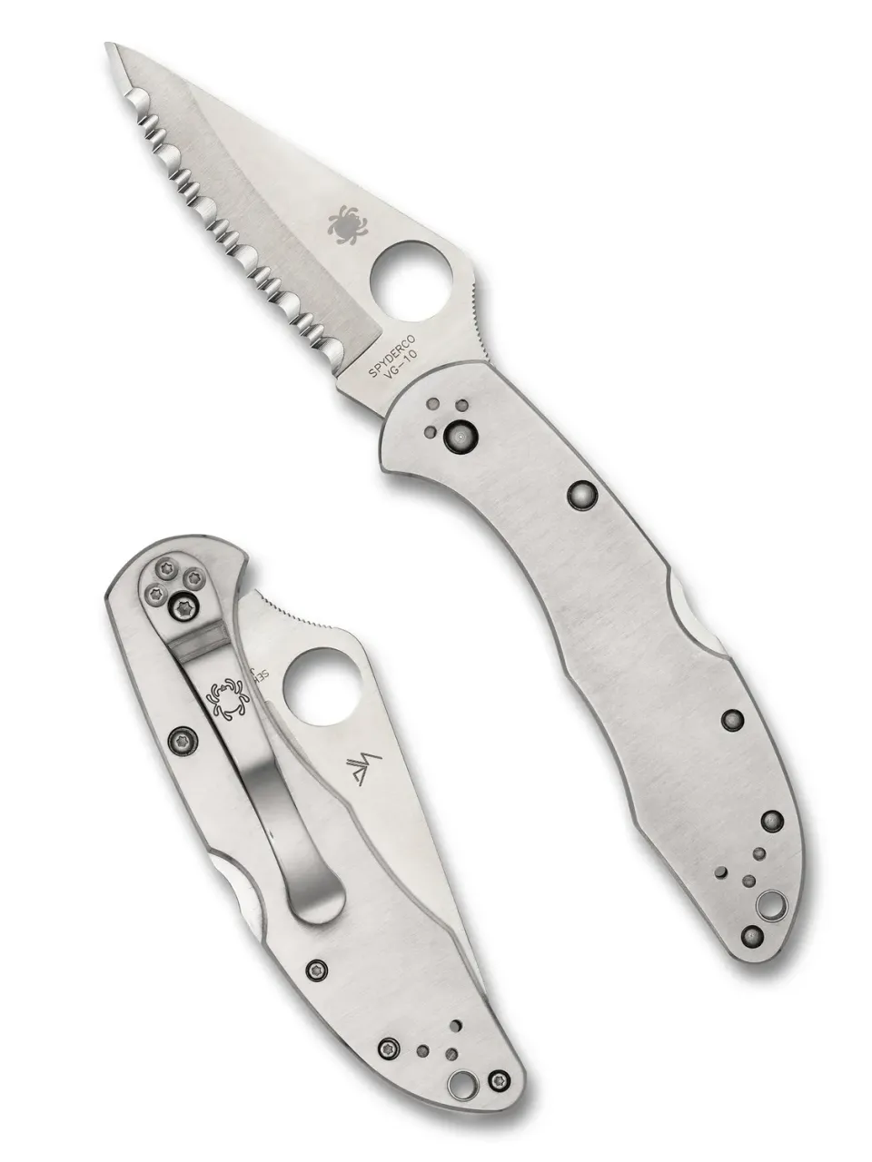 Spyderco Delica 4 Stainless Taschenmesser VG-10 PlainEdge