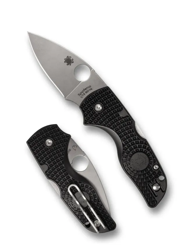 Spyderco Lil Native Lightweight Taschenmesser BD1N schwarz glatt