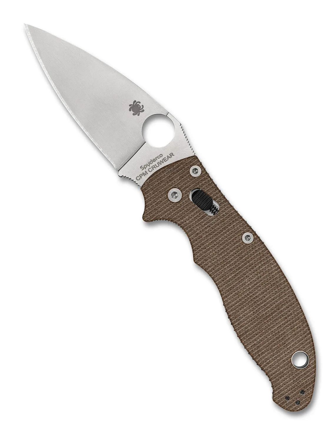 Spyderco Manix 2 Taschenmesser braun Micarta CRU-WEAR