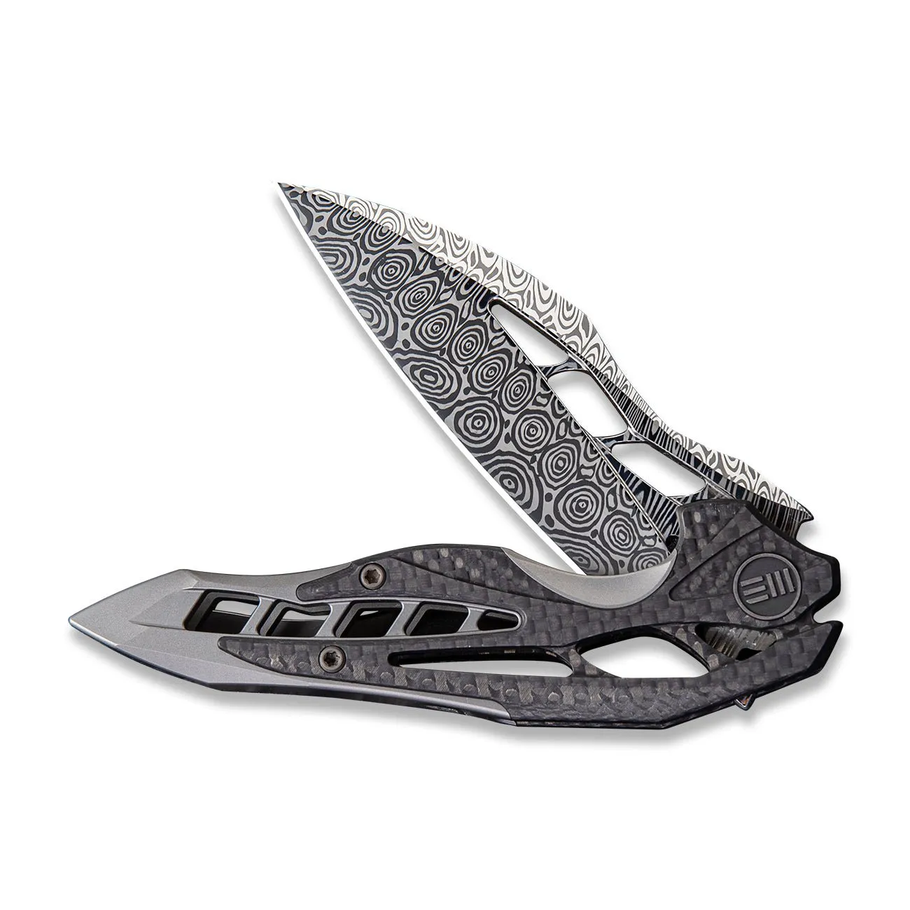 WeKnife Arrakis 906CF-DS1 Klappmesser Damasteel Carbon