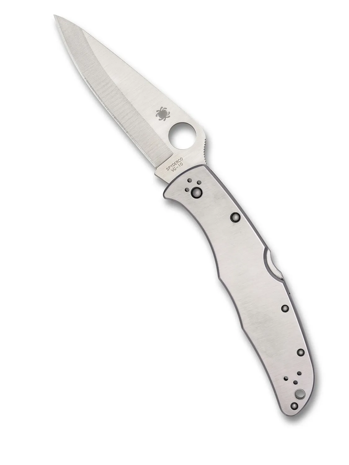 Spyderco Endura 4 Edelstahl Taschenmesser Glatt VG-10