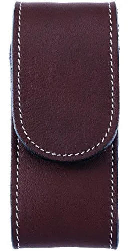 Herbertz Top Collection Lederetui braun 12 cm Klettverschluss
