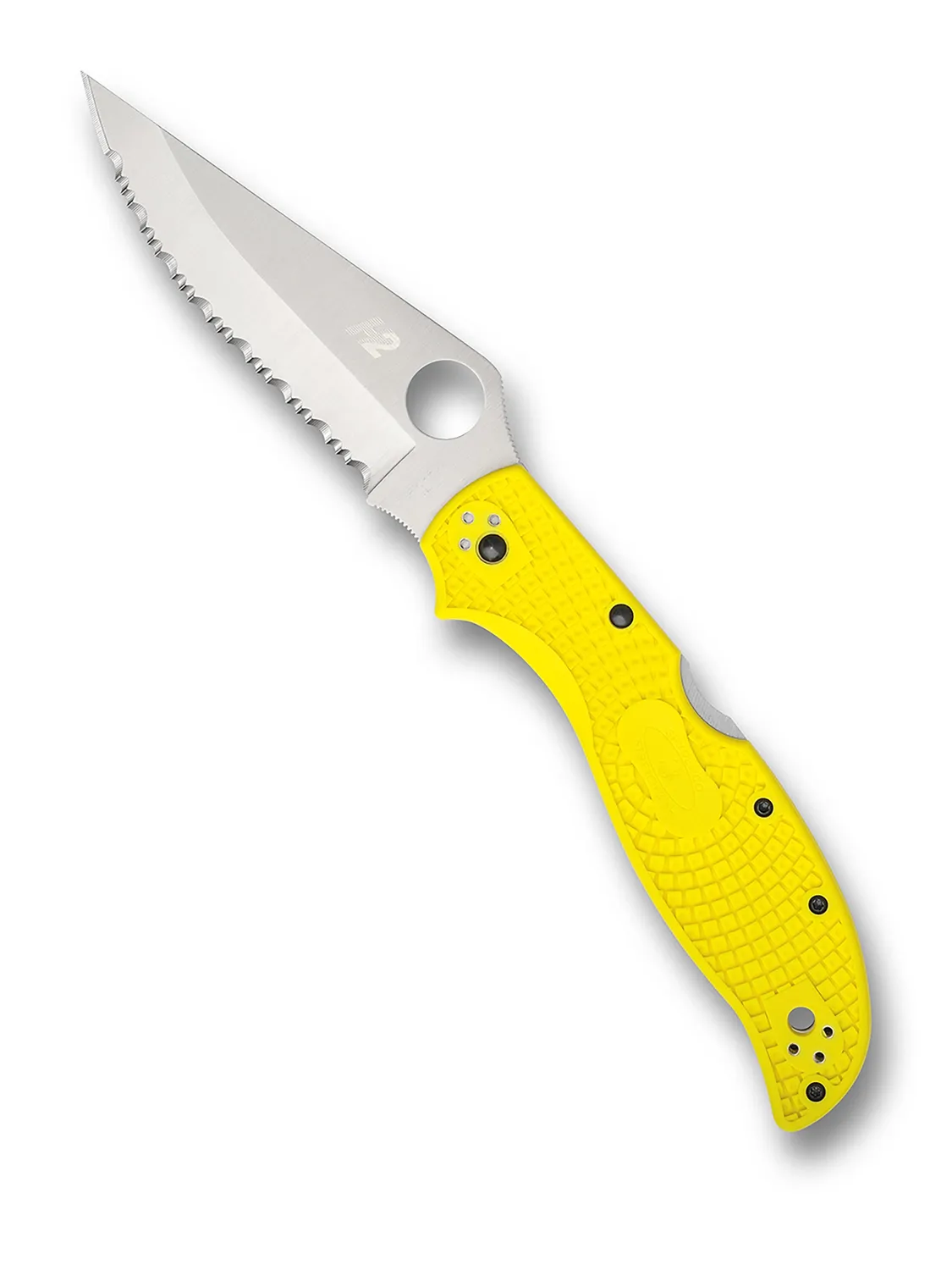 Spyderco Stretch 2 XL Salt Taschenmesser H2 gelb glatt