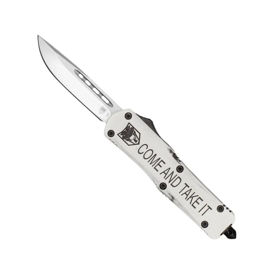 CobraTec Medium FS-3 Come Take It OTF-Messer Cerakote D2