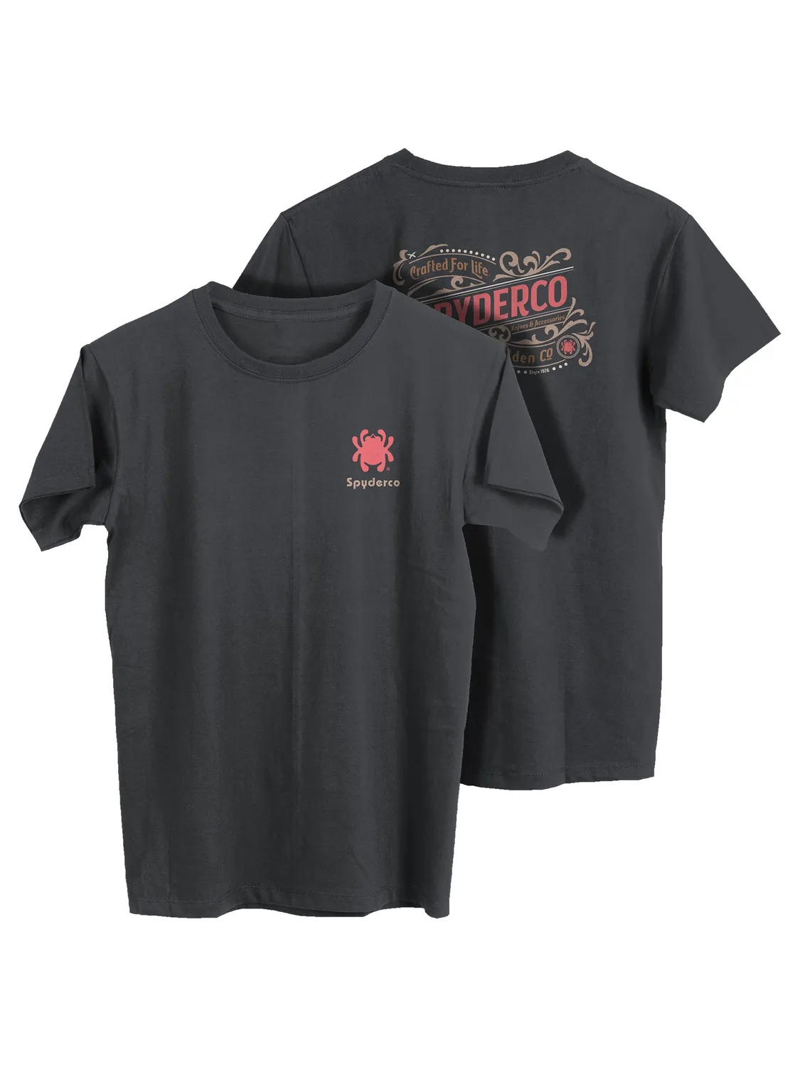 Spyderco Western T-Shirt charcoal XL Baumwolle