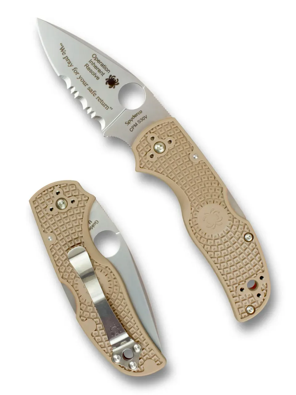 Spyderco Native 5 OIR Taschenmesser Combo S30V Sammler