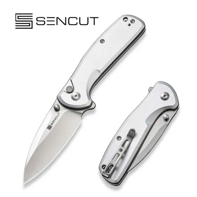 SENCUT ArcBlast S22043B-2 Klappmesser silber Button Lock