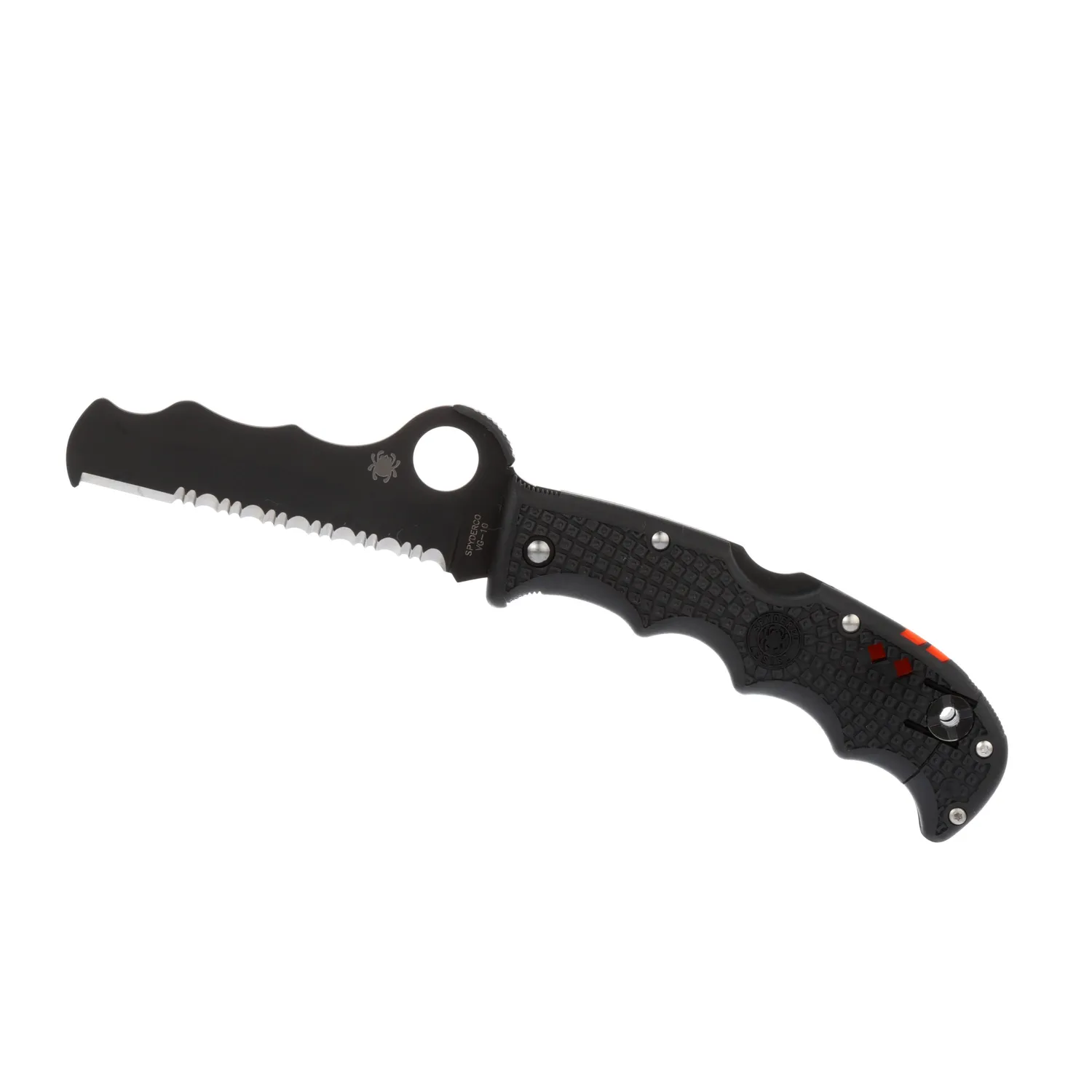 Spyderco Assist Rettungsmesser Schwarz VG-10 Serrata