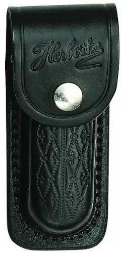 Herbertz Messer Etui Leder Schwarz 13 cm Heft