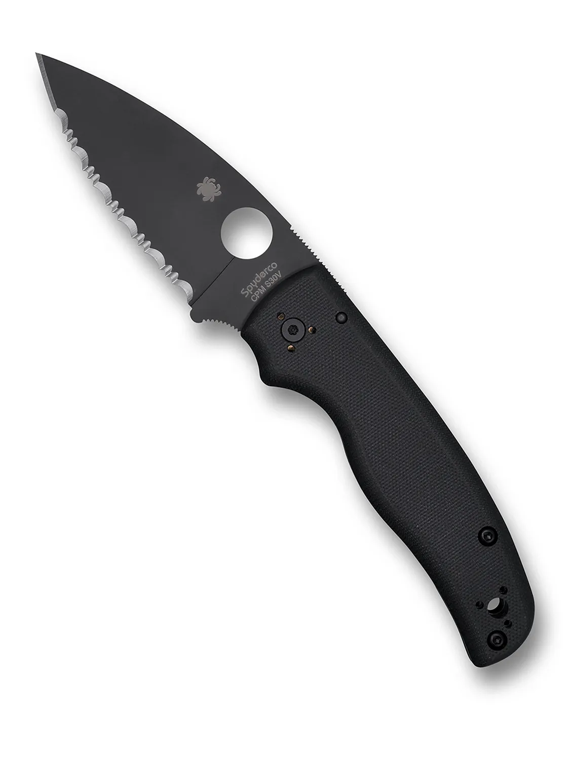 Spyderco Shaman Klappmesser S30V glatt stonewashed