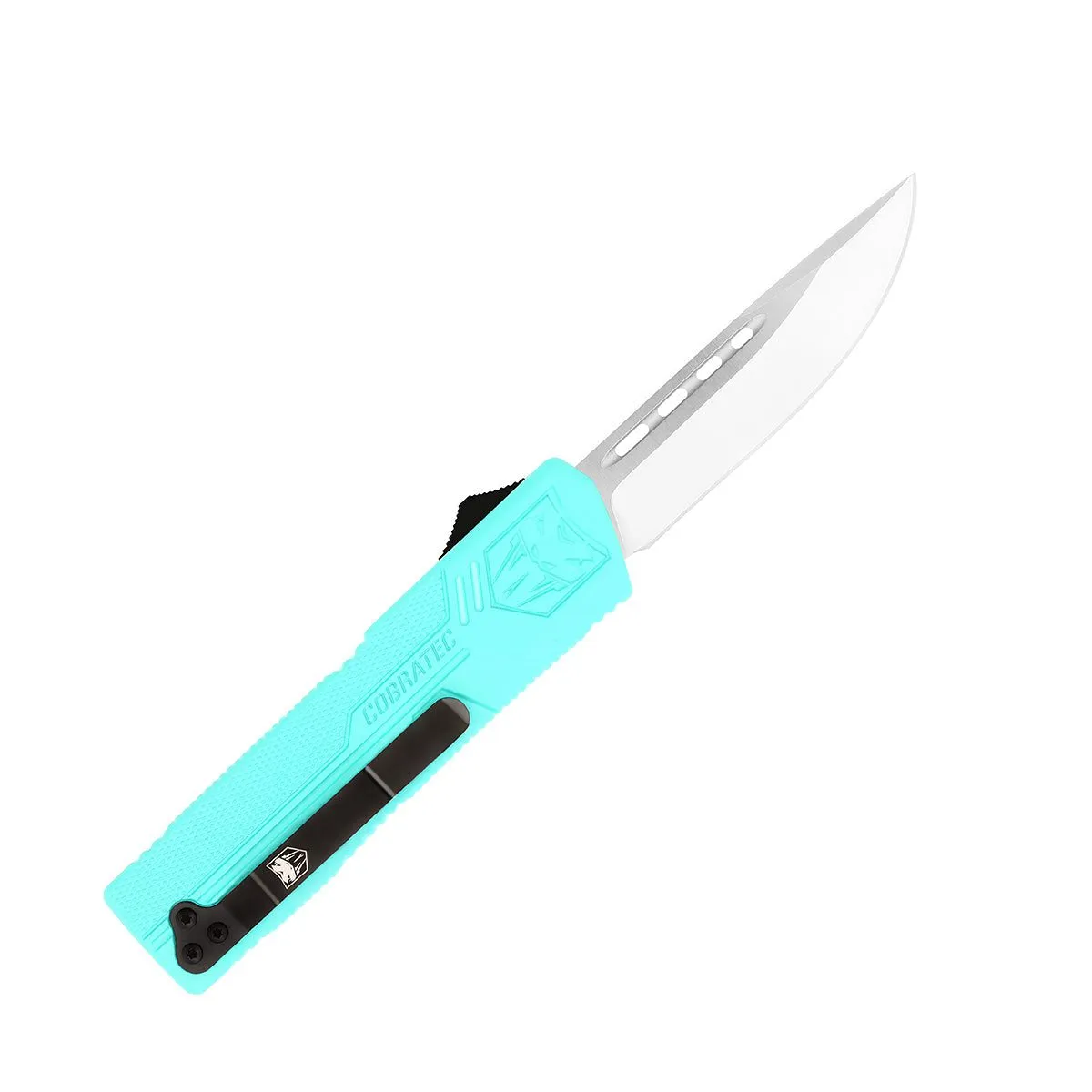 CobraTec Lightweight OTF Messer Mint Blue D2 Cerakote