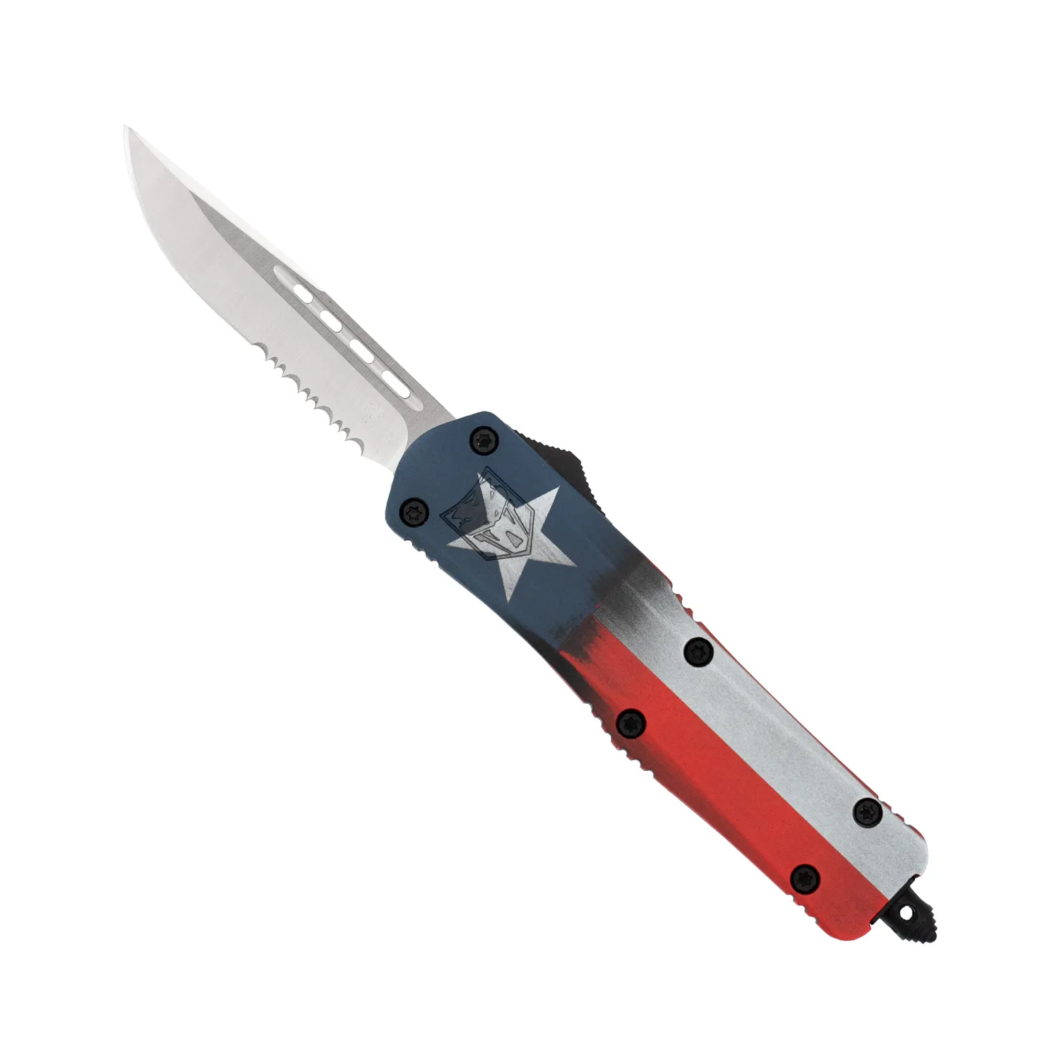 CobraTec FS-3 Medium OTF-Messer Texas Flag D2