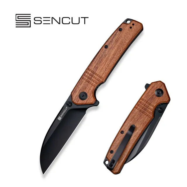 SENCUT Awassi S24065-3 Taschenmesser Holz Sheepsfoot