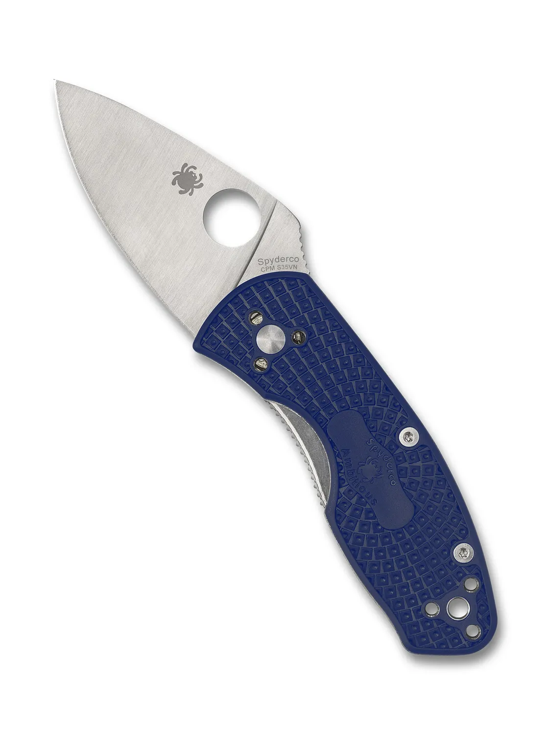 Spyderco Ambitious Taschenmesser Blau S35VN