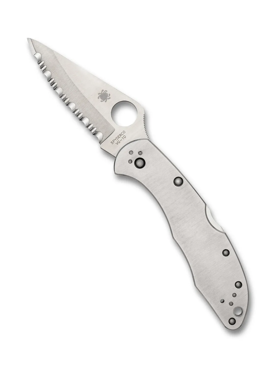 Spyderco Delica 4 Stainless Taschenmesser VG-10 PlainEdge