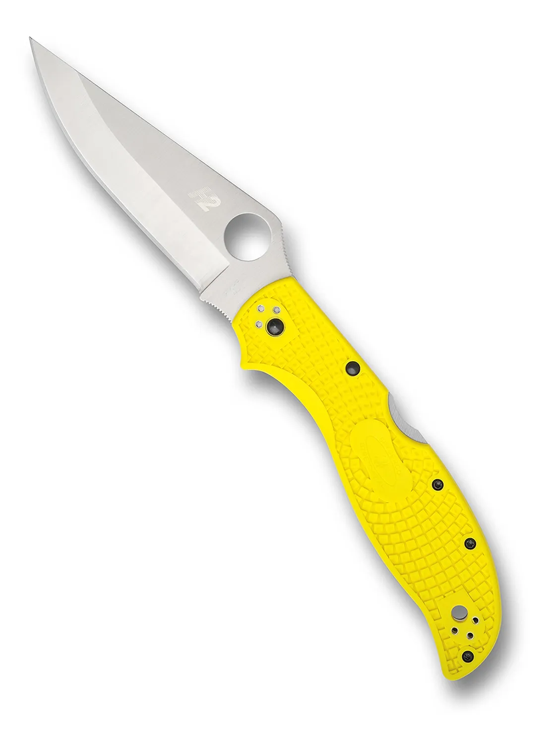 Spyderco Stretch 2 XL Salt Taschenmesser H2 gelb glatt