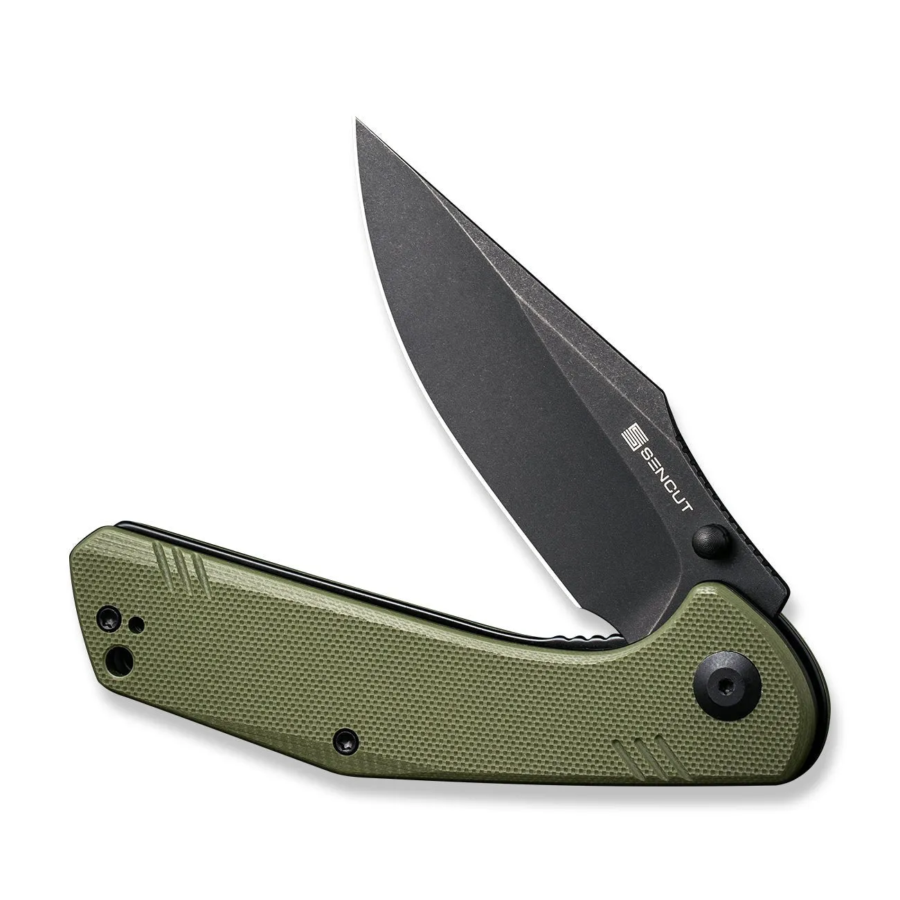 SENCUT Actium SA02E Taschenmesser Grün D2 Drop Point