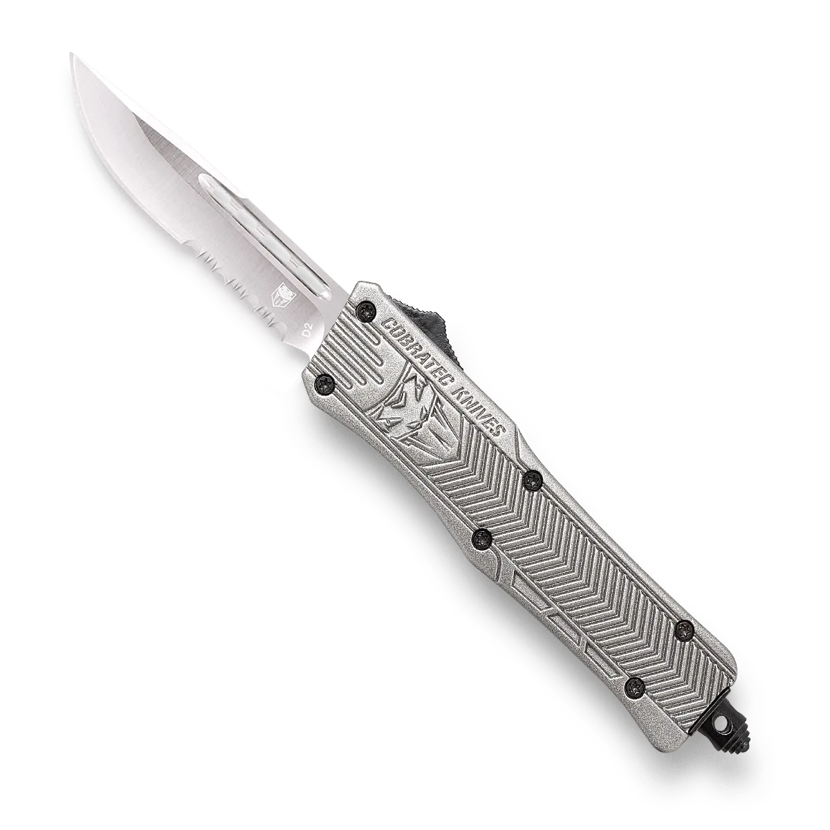 CobraTec CTK-1 Small OTF-Messer Silber D2 Cerakote