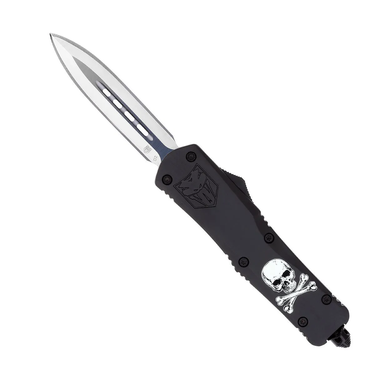 CobraTec FS-3 Jolly Roger OTF Messer Large schwarz