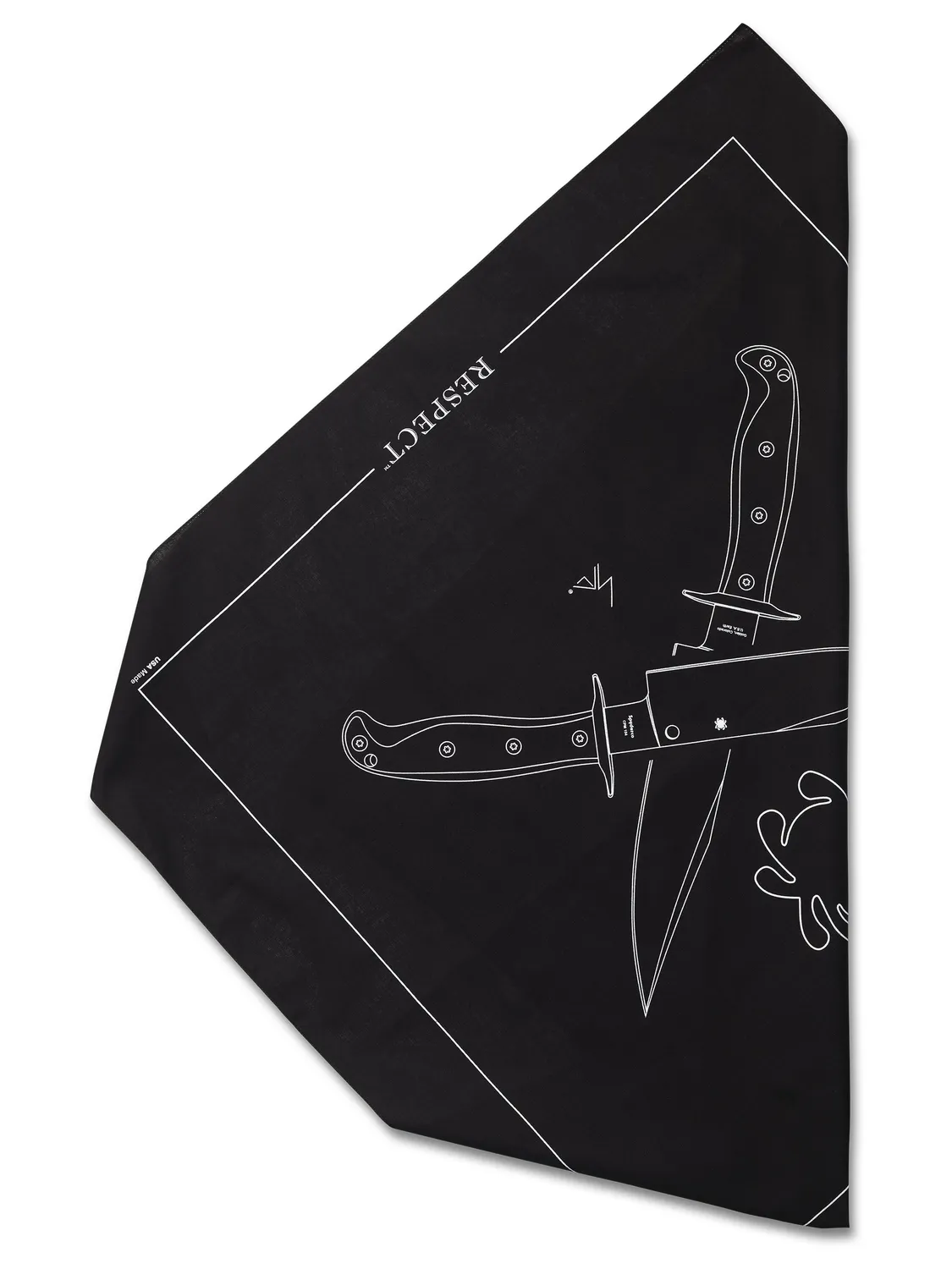 Spyderco Bandana Halstuch Baumwolle rot 67 cm